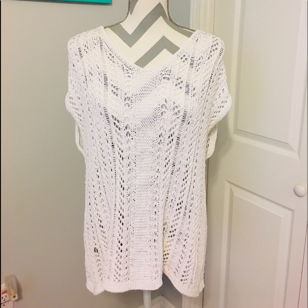 LOFT Crochet Sweater Top
